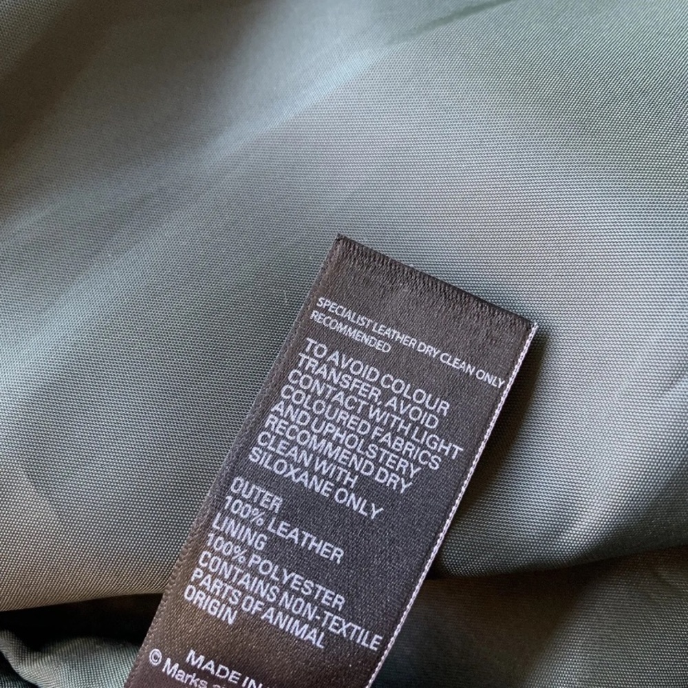 Marks and Spencer autograph real leather skirt size 10 - Picture 7 of 8
